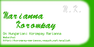 marianna korompay business card